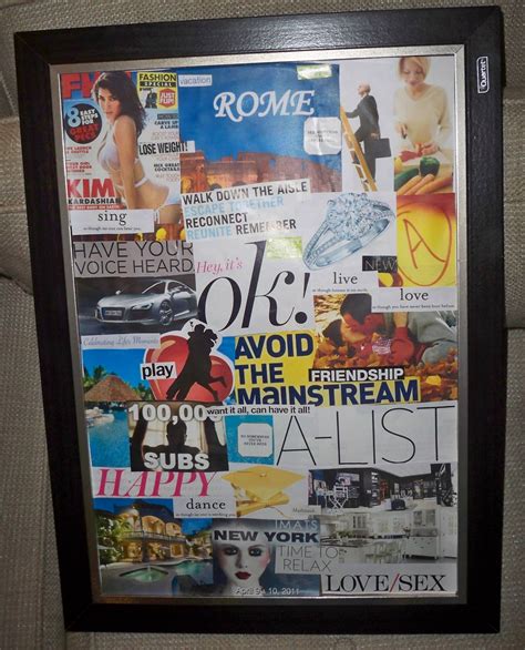 A Vision Board For The New Year Makeup By Renren