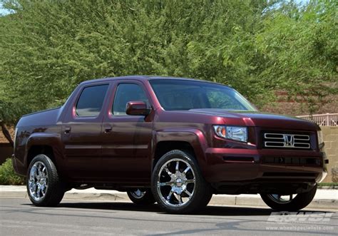 2007 Honda Ridgeline With 22 Mkw M26 In Chrome 8 Lug Wheels Wheel