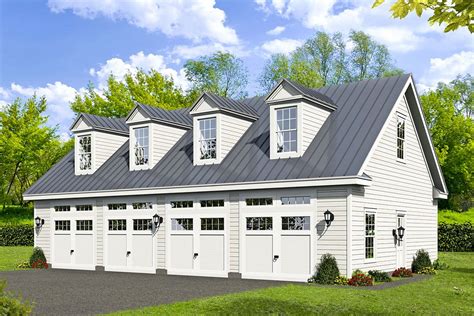 Plan 68604vr 4 Car Garage Plan With Loft Above Garage Plans With