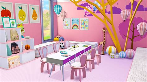 Cute Interior Daycare Center Stop Motion Build The Sims 4 Youtube