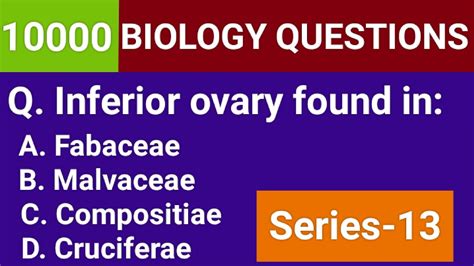 10000 Biology Questions Top 50 Series 13for Neet Tgt Pgt And All