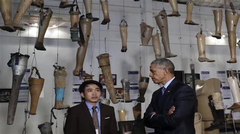 Obama Visits Laos Center For Victims Of Us Bombs