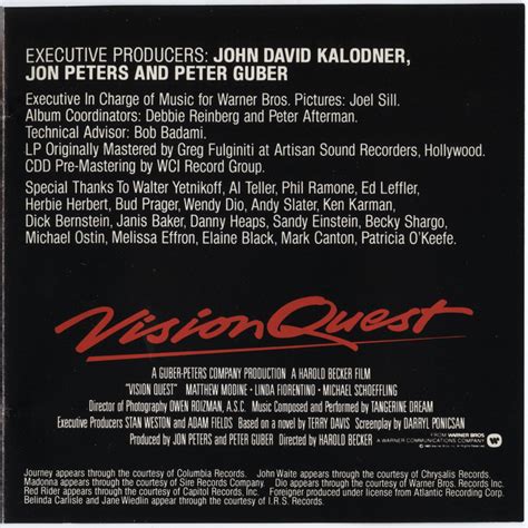 Target Cd Original Soundtrack Vision Quest V001