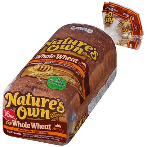 Natures Own 100 Whole Wheat Bread Made With Honey Best Tasting