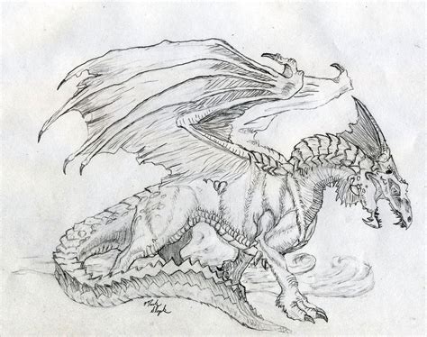 23 How To Draw A Dragon Images Free Coloring Pages