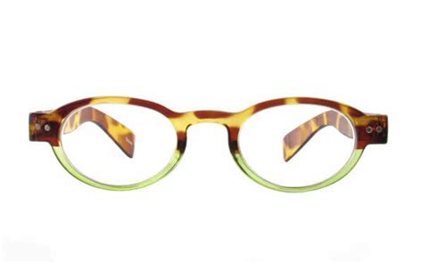 4372 in tortoise shell green readers glasses two tone