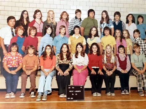 West Liberty School 7th Grade Class 197475