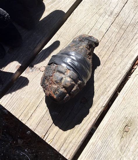 world war ii training grenade found on washburn island mashpee news