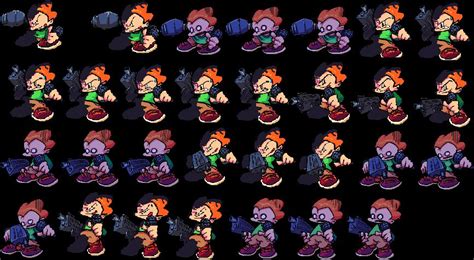 Character Pico Fnf Sprites Pico Fnf Assetss Sprite Sheet By