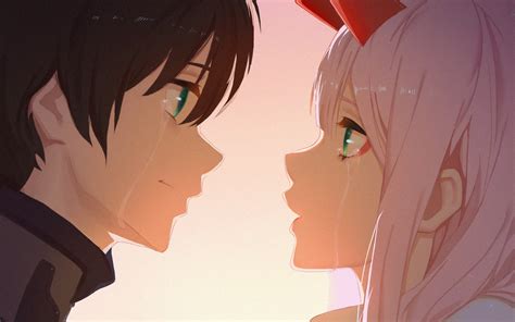 Zero two and hiro are soul mates seeing them kiss never gets old. 4K wallpaper: Zero Two And Hiro Wallpaper