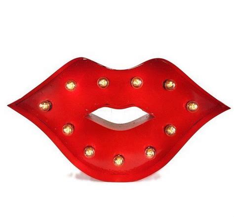 Lips Marquee Red Lips Light Up Sign Etsy Light Up Signs Light Up