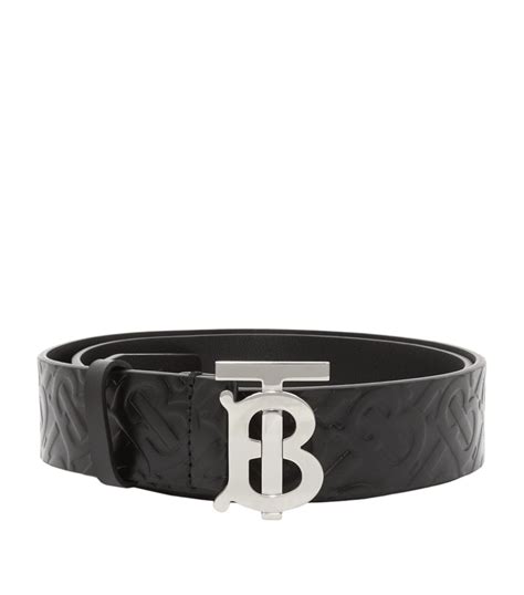 Burberry Leather Tb Monogram Belt Harrods Fr
