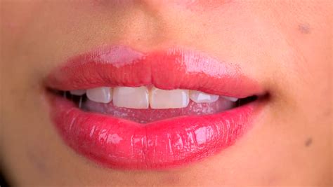 Woman Biting Lips Stock Footage Video 16282096 Shutterstock