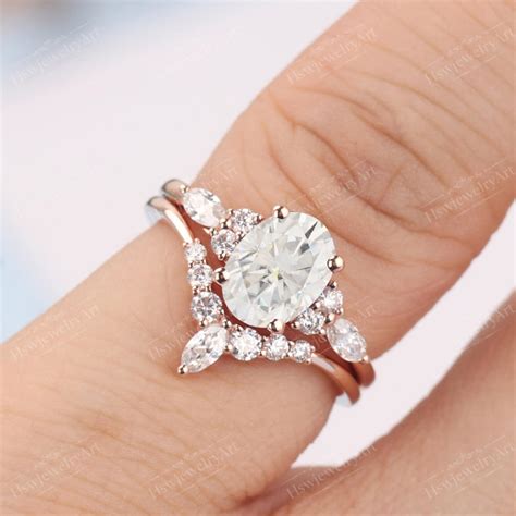 14k yellow gold ring 1 5ct oval moissanite engagement ring etsy