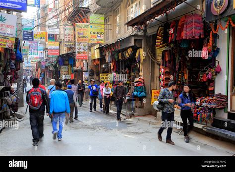 Souvenir Stalls And Shops Thamel District Kathmandu City Nepal Asia