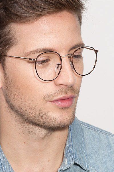 Daydream Round Brown Golden Full Rim Eyeglasses Eyebuydirect Stylish Glasses For Men