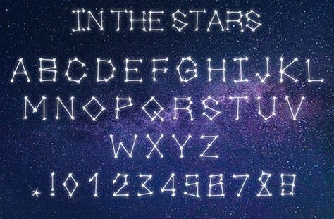 In The Stars Display Font By Nicole Forbes Designs Thehungryjpeg