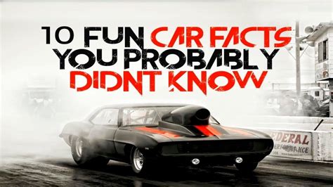 10 Fun Car Facts You Probably Didnt Know Car Facts Car Facts
