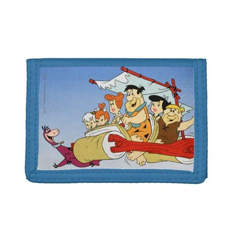 Fred Flintstone Wilma Barney And Betty Pebbles™ Tri Fold Wallet