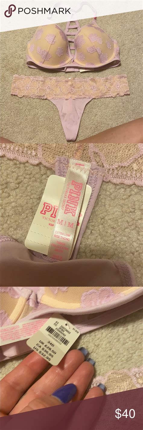 Victoria’s Secret Pink Bra And Panty Set Pink Bra Bra And Panty Sets Secret Pink