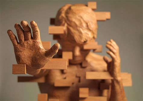 Dynamic Pixelated Wood Sculptures By Hsu Tung Han Daily Design