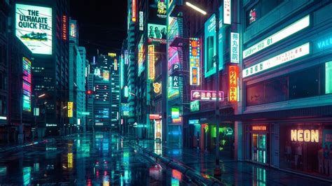 Neon By Mark Chang 3840x2160 Cyberpunk City Cyberpunk City Wallpaper