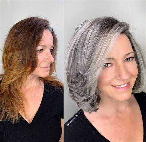 Cheveux Gris 15 Femmes Qui Ont Renoncé à La Coloration Et Ont Préféré Montrer Leur Couleur