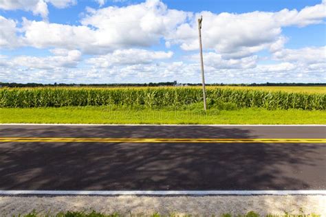 American Country Road Stock Image Image Of Road Side 32704031
