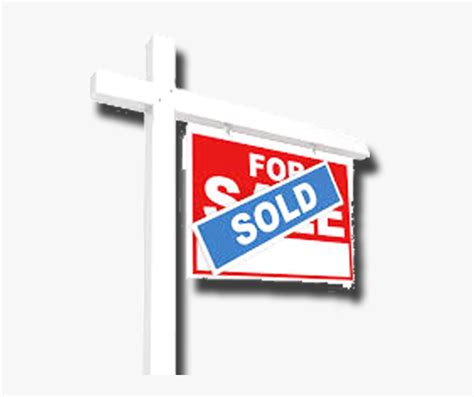 Transparent Sign Post Clipart Clip Art House Sold Sign