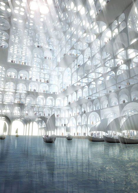 sou fujimoto s doha masterplan with towers of arches architecture