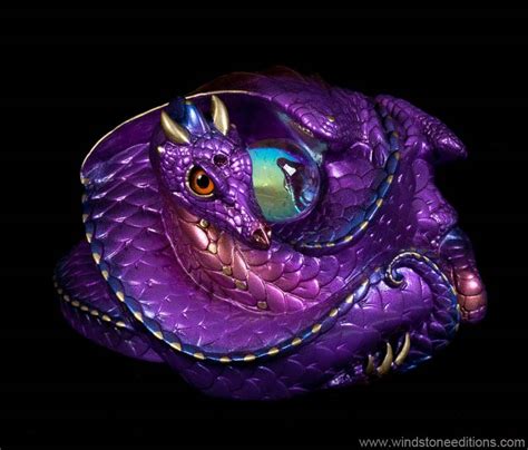 Coiled Dragon Amethyst Windstone Editions
