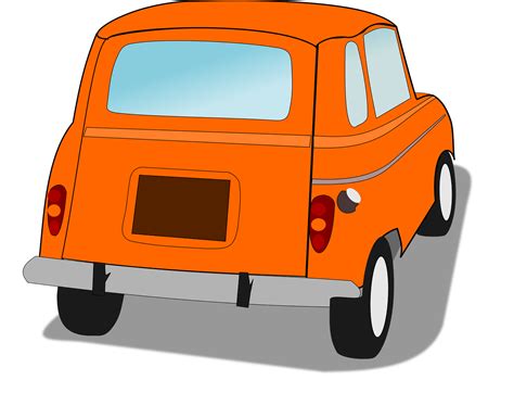 Car French Orange Renault Free Vector Graphic On Pixabay