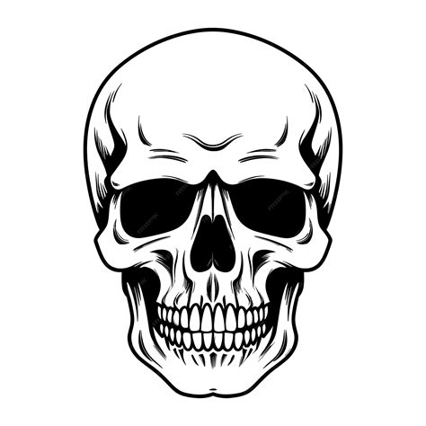 Premium Vector Skull Silhouette Vector Illustration