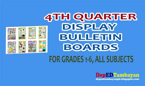 High Quality Bulletin For Grade 4 4th Quarter Deped Tambayan Ph