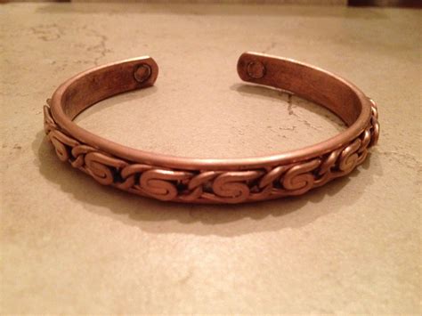 Vintage Copper Bracelet Scroll Cuff 32 Grams Copper Bracelet Vintage