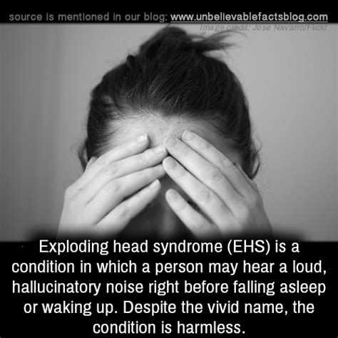 Exploding Head Syndrome Ehs Is A Condition In Which A Person May Hear