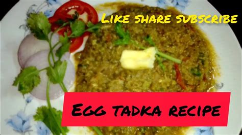 Egg Tadka Recipe Egg Torka Dim Torka Special Tadka Punjabi Tadka Tadka Masala Youtube