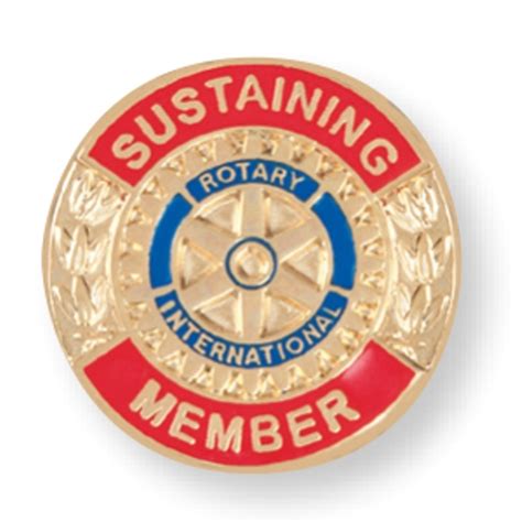 Rotary Sustaining Member Lapel Pin Rotary Club Supplies Russell
