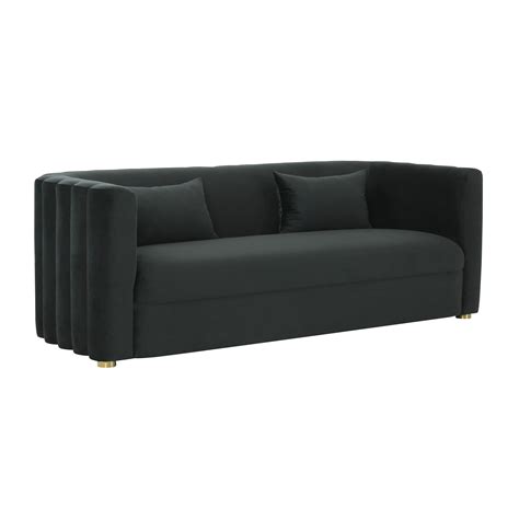 Callie Black Velvet Sofa Tov Furniture