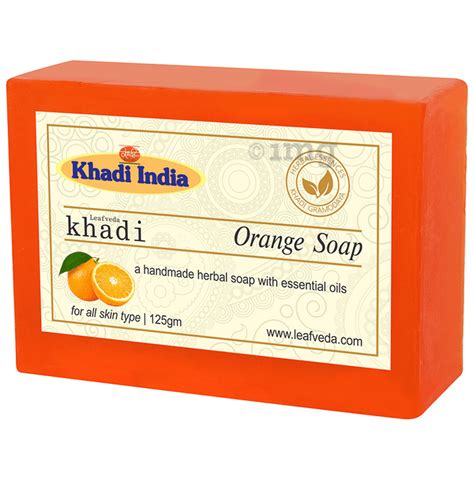 Khadi Leafveda Orange Soap Buy Packet Of 1250 Gm Soap At Best Price