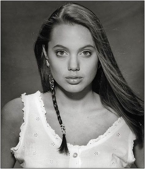 Angelina Jolie Early Modeling Hair Angelina Jolie In Her Early Of Angelina Jolie39s First
