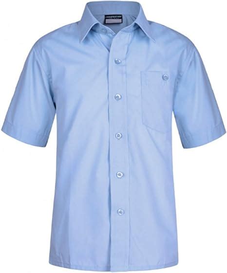Index Boys Twin Pack School Shirts Short Sleeves White And Blue Available