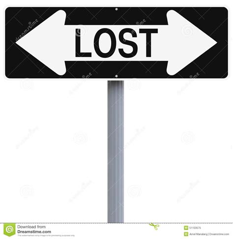 Lost Stock Image Image Of Sign Confusion Making Unsure 51103575