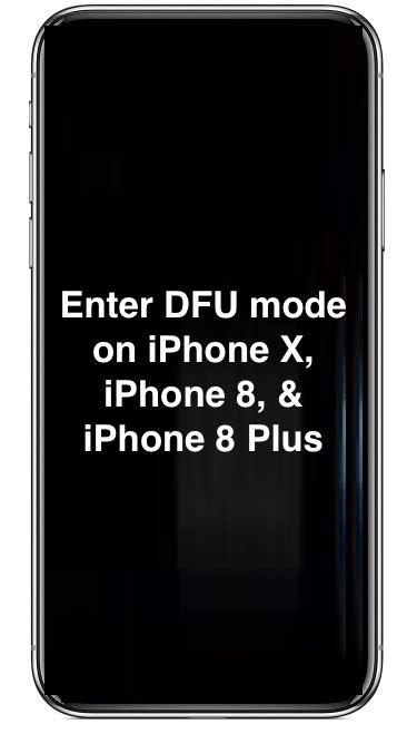 If the apple logo is appearing on the screen, you held down the volume down button for too long. How to Enter DFU Mode on iPhone X, iPhone 8, & iPhone 8 Plus