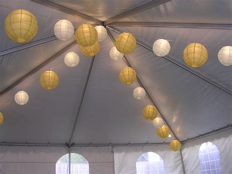 Paper Lanterns In A Frame Tent Tent And Party Rentals Company