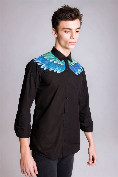 Feathers Shirt Mens Designer Clothing Mens Fashion Unique Etsy Canada