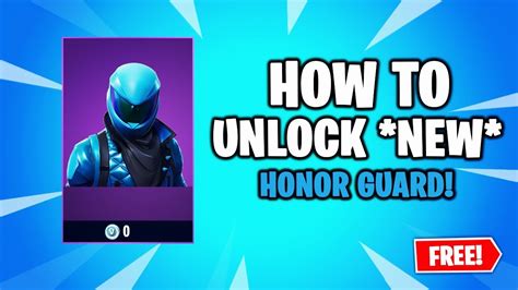 How To Get Honor Guard Skin In Fortnite New Method Youtube