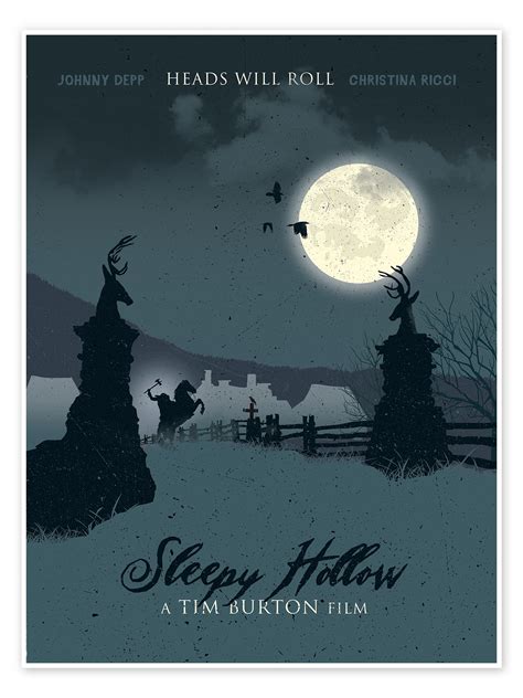Sleepy Hollow Print By Golden Planet Prints Posterlounge