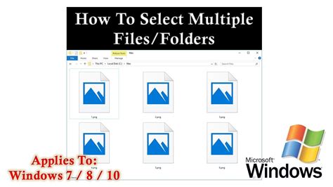 How To Select Multiple Files And Folders In Microsoft Windows The Teacher