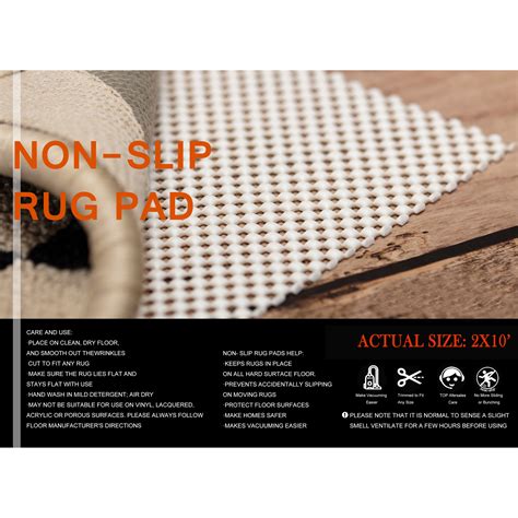 Sayfut Non Skid Slip Area Rug Mat Pad Underlay Nonskid Pads Protective